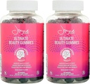 Joyce Giraud Ultimate Beauty Gummies, 60-Day Supply, soporta la hidratación de la piel " Healthy Skin Tone, 180 Gummies