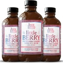 La pequeña baya de Andi Lynn, jarabe de arándano para niños con vitamina C " Zinc, suplemento herbal de apoyo rápido, 4 oz (3-Pack)