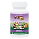 NaturesPlus Animal Parade AcidophiKidz, Berry Flavor - 90 Chewable, Animal-Shaped Tablets - Pack of 2 - with Probiotics, FOS & Grape Seed - 180 Total Servings