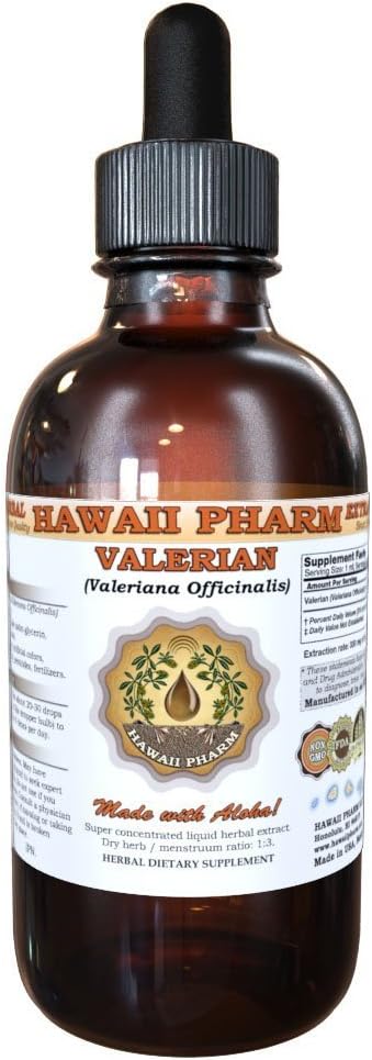 HawaiiPharm Valerian (Valeriana Officinalis) Root Liquid Extract 2 fl.oz