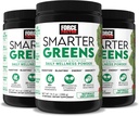 Factor de fuerza más inteligente Greens Daily Wellness Powder 3-Pack to Support Energy, Immunity & Digestion, Greens Powder, Superfood Powder with Vitamins, Minerals & Probiotics, Unflavored, 90 Servings