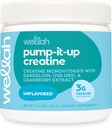 Wellah Creatine for Women (50 Servings, Unflavored) - Cretina Monohydrate con Dandelion &amp; Cranberry Extract