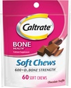 Caltrato Soft Chews 600 Plus D3 Calcio Vitamina D Suplemento, Chocolate Truffle - 60 Cuenta