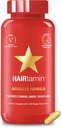 HAIRtamin Vegan Hair Vitaminas para el Crecimiento del Pelo Más rápido TENIDO Todo Natural Biotin Hair Growth Vitamin Capsules to Support Healthy Hair Skin and Nails TEN may Reduce Hair Loss & Thinning TEN 30 Capsules