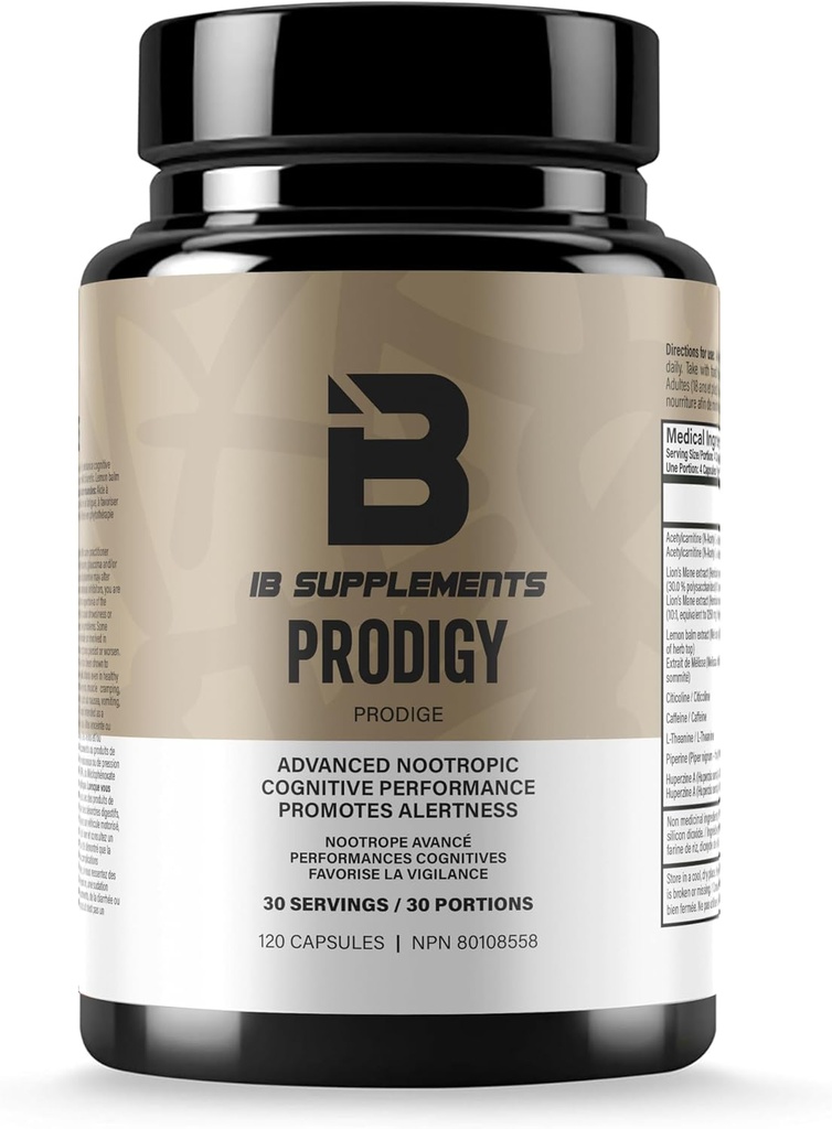 Iron Brothers Brain Boosting Supplement for Focus Factor, Energy & Concentration | Alpha Brain Supplement to Improve Memory with Lion's Main-CDP-Choline - Nootropic | 120 Capsules