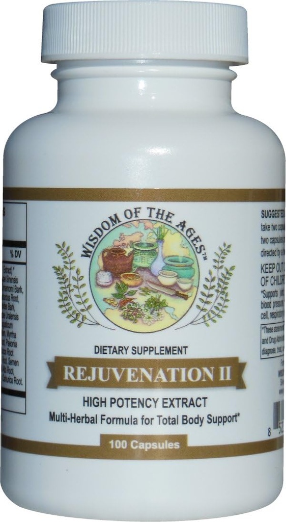 REJUVENATION II Multi-Herbal Supplement for Total Body Support! 100 cápsulas