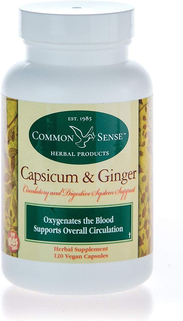 Capsicum/Ginger (120): Apoyo al sistema circulatorio y digestivo