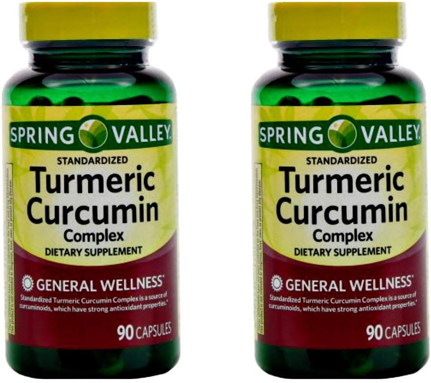 Curia de Turmeric Complejo de Turmeric Curcumin Suplemento dietético cápsulas, 500 mg, 90 cuentan, 2 pk