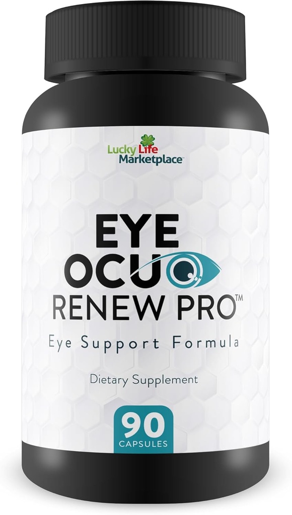 Ocuo Renew Pro - Eye Health Support - Promote Healthy Vision Day & Night with Vision Supplements - Help Reduce Eye Strain, Eye Pressure, Blurred Vision with Pro Vision Vitamins, Minerals, & Herbs