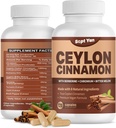 Ceylon Cinnamon Capsules 1200mg Cinnamon Bark Suplementos con cromo, Berberine HCL & Turmeric, Vegan, 120 capsules, Energía, Metabolismo, Heart &amp; Immune Support