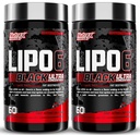 Nutrex Research Lipo-6 Black Ultra Concentrate Thermogenic Fat Burner Suplemento, Aumentar la Pérdida de Peso, Energía & Intenso Focus 120 Diet Pills