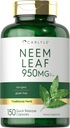Carlyle Neem Leaf Silencio 950mg  150 Powder Capsules ← Fórmula libre y sin gluten Valor Tamaño Silencio Suplemento Herbal Tradicional ← Azadirachta Indica