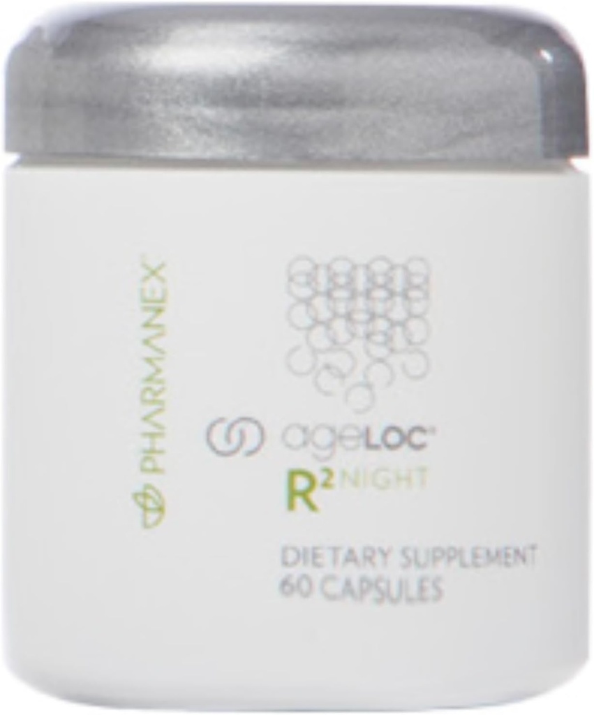 Nu Skin ageLOC R2 Night Blend | Renewal & Energy Supplement | Cellular Detox & Mental Clarity | Dietary Broccoli Seed Extract | Resets Young Gene Clusters | 60 Capsules