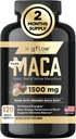 Ecológico Maca Root Capsules para Hombres Mujer - Negro, Rojo, Amarillo Peruano Maca Root Extracto " Black Pepper - 120 Pills Vegan - Apoya Energía, Rendimiento " Mood