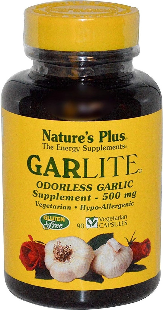NaturalezasPlus Garlite Ajo sin olor - 90 Capsules - Vegetariano, Gluten Gratis - 90 Servimientos