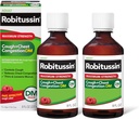 Robitussin Adulto Máximo Estréngth Cough Plus Chest Congestion DM Max, Tos Suppressant and Expectorant, Raspberry Flavor, 8 Fl Oz x 2