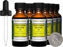 Iodo de Lugol / 2% Solución / 8 Oz en ocho botellas de vidrio ámbar / gotas libres