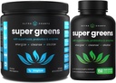 NutraChamps Tropical Super Greens Powder & Super Greens Capsules