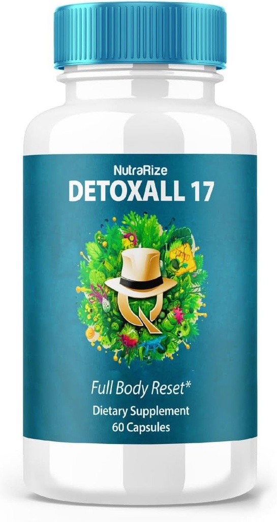 DetoxAll 17 - DetoxAll 17 Full Body Reset, DetoxAll17 Dietary Supplement for General Health and Wellness, Maximum Strength All-Natural Pills to Boost Energy, Detox All 17 Reviews (60 Capsules)