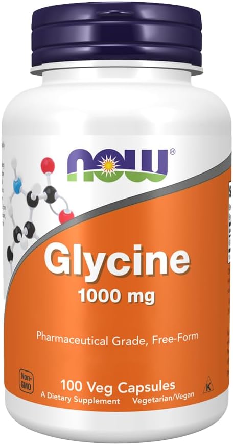 AHORA Glycine 1000 mg,100 cápsulas de verduras