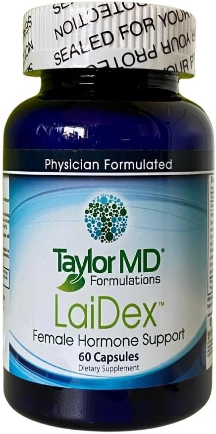 LaiDex Rxtm - Equilibrio de hormonas - Suplemento de equilibrio de hormonas femeninas - Mezcla de hierbas y plantas - Metabolismo de hormonas de equilibrio – Apoyo dietético, sudaderas nocturnas, períodos irregulares y más.