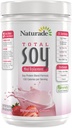 Naturade Total Soy Protein Powder - 13g Protein &amp; 150 Calories por Servings- Non-GMO Soy - 0g Trans Fat - Lactose & Gluten Gratis - Strawberry Creme (13 Servings)