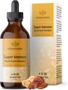 HERBAMAMA Super Immune Mushroom Supplement - Vegan 8-Mushroom Complex Blend with Reishi, Lion's Mane, Cordyceps & Chaga Extract - Non-GMO, Alcohol-Free, Sugar-Free Immunity Drops, 56-Day Supply