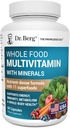 Dr. Berg Whole Food Multivitamin with Minerals - Daily Multivitamin for Men and Women - Incluye frutas enteras de alimentos Premium y mezcla vegetal con ácido folato, alfalílico y más - 60 cápsulas