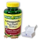 Ashwagandha- 500mg Root Powder, 60 Capsules (Pack of 1)