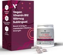 Vitamina Vegana B12 Suplemento Sublingual - para Metabolismo & Energía, Vitaminas &amp; Salud Suplementos - (60 Tablas)