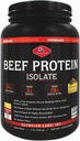 Olympian Labs Beef Protein Isolate Powder, 24g Protein, BST Gratis, 2 Grams BCAA's, Muscle Building Amino Acids, 1 libra, Flavored with Real Chocolate