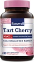 Bonawell Tart Cherry 60:1 Extracto, 30000mg Strength, Made from Montmorency Tart Cherries, Powerful Uric Acid Cleanse, 8 Month Supply, 240 cápsulas