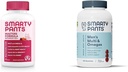SmartyPants Gummy Multivitamin for Women 50 and Over: Omega 3 Fish Oil (EPA/DHA), Methylfolate &amp; Multivitamin for Men, Gummies: Omega 3 Fish Oil (EPA/DHA), Methylfolate, CoQ10