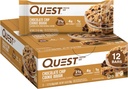 Quest Nutrition Chocolate Chip Dough Cookie Protein Bars, 21g Protein, 1g Sugar, 4g Net Carb, Gluten Free, Keto Friendy, 12 Count