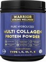 Polvo de proteína multicolagen hidrolizado puro, pólvora de colágeno, energía de botas, para el envejecimiento de la esquía Elasticidad, Hair & Nails Growth Support, Joint Health (Unflavored)