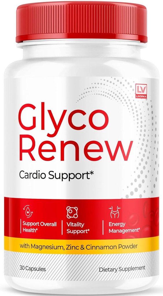 LIVORKA Glyco Renew - Glyco Renew Blood Support, GlycoRenew Blood Support, Glyco Renew Blood Support Pills, Ripped Glyco Renew Blood Support, Glyco Renew Pills, Glyco Renew Supplement, 30 Capsules