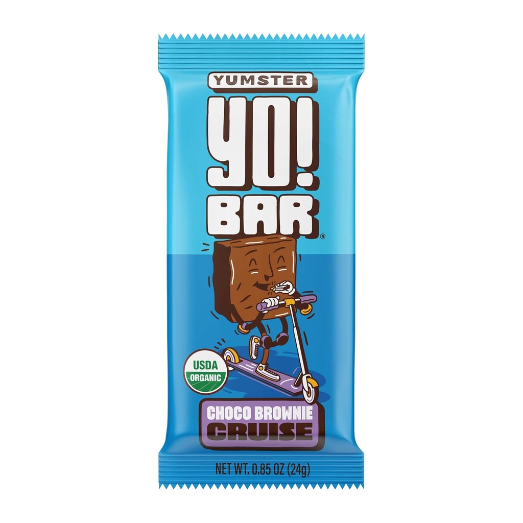 ¡Oye! Bar por Bearded Brothers Vegan Organic Kids Bar, Chocolate (25 Bares) - Gluten Free, Paleo y Whole 30 ← Soy Free, Non-GMO, Low Glycemic, No Sugar Añadido, Fiber + Whole Foods