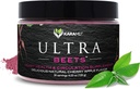 KaraMD UltraBeets ← Delicious Beetroot Superfood Powder TEN Natural Vegan Friendly, Non-GMO & Gluten Free Nitric Oxide Booster Supplement ← Apoya Circulación &amp; Energía (30 Servimientos Concentrados)