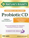 Probiótico de recompensa de la naturaleza, suplemento dietético de entrega controlada, proporciona bacterias amigables a los sistemas digestivos, y sistemas de inmunes, 30 cápsulas