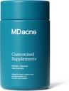 Vitaminas y Minerales de MDacne Suplementos de Esquí - 30 Cápsulas Vegan - Apoyo Tratamiento del Acné tópico " Promueve Esquí, Calma, Redness " Pore-Clogging 30 Conde (Pack of 1)