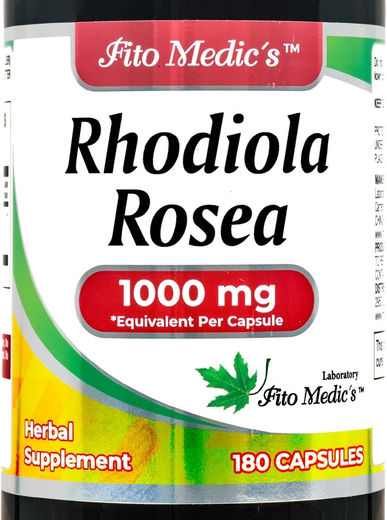 Lab - rhodiola rosea - rhodiola rosea Suplemento -180 Caps - Absorción ultra alta.