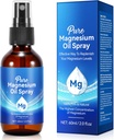 Rociador de aceite de magnesio puro, 100% de rayos de magnesio natural, 60 ml Orientación de magnesio orgánico