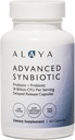 Alaya Naturals Advanced Synbiotic - Probiotic + Prebiotic - 14 Billion CFU Delayed Release Probiotic Supplement with Prebiotics from Sunfiber®, and L-glutamine for Gut Lining Integrity - 60 Capsules