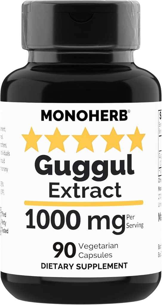 MONOHERB Guggul Extracto 1000 mg - 90 cápsulas vegetarianas