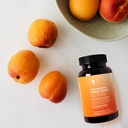 8-en-1 Gummies de energía natural – Vitamina B12, C, Caffeine, Multivitamínico + Apoyo al sueño " – Vacas de energía vegana para hombres y mujeres – Peach Flavor – 60 Ct