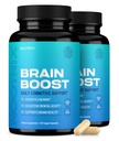 Nootrix Brain Boost Suplemento Nootropic ← Apoya la memoria, el enfoque mental, la salud cognitiva " Energy " Promueve la función sana del humor y el cerebro ANTE Ginkgo Biloba " DMAE ANTE 120 cápsulas