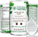 Natural Nutra Grass Fed Vanilla Enséñame The Whey Protein Source Powder Enhance Digestion, Mejorar el Fluido del Cuerpo, Ayudar a la Salud del Hueso y la Inmunidad del Boo, Gluten Free, Sugar-Free, Non-GMO, 13.3oz