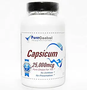 Capsicum 25,000mcg // 200 cápsulas // Pure // por suplementos de control puro
