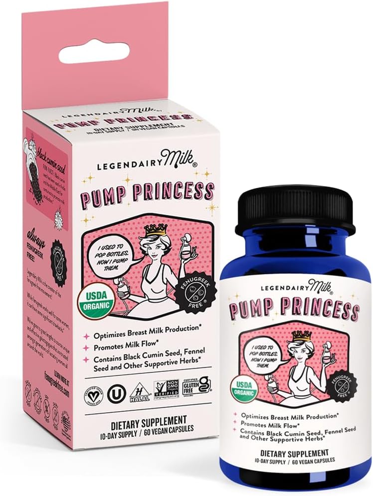Legendairy Milk Bomba orgánica Princesa Lactation Blend, 60 CT