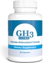 Nattura G-H3 Ultra, Ultimate Antioxidant Formula - New, Improved Anti-Aging Complex (Ginkgo Biloba, R-Alpha Lipoic Acid, Coenzyme Q10, Acetyl L-Carnitine, Vitamin B6) - 60 Caps